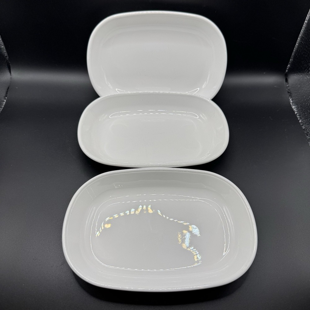 3 Vintage Corning Ware  P-140-B Baking/Snack Dishes 7" x 5" - Picture 2 of 8